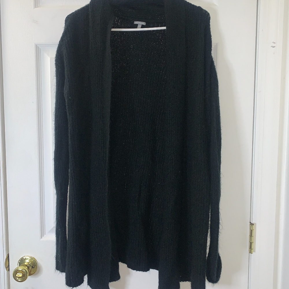 Black knitted cardigan from Charlotte Russe
